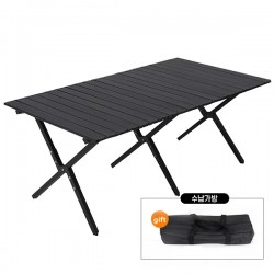 #휴대용 캠핑 테이블 120cm 블랙